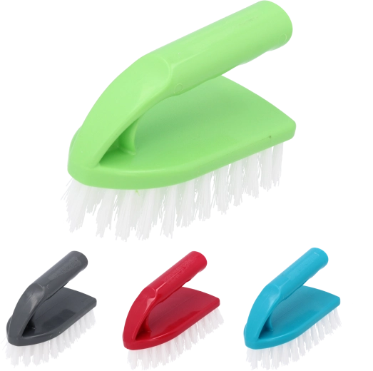 Large scrub brush with ergonomic handle