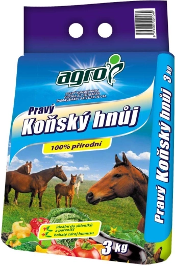 Véritable fumier de cheval granulé 3 kg AGRO
