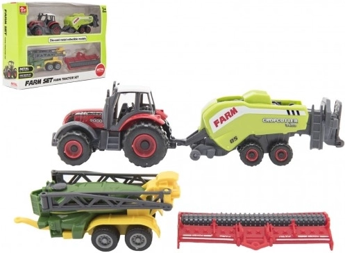 Set of Farm Tractors and Accessories