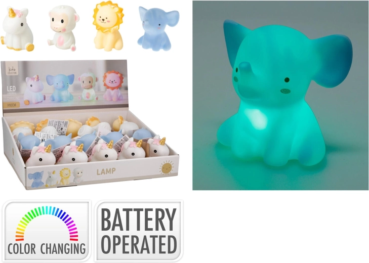 Kinder-Nachtlicht RGB Tierchen 10 cm