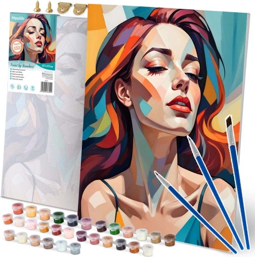 Paint by Numbers 40×50 cm – Woman’s Portrait MASSIDO