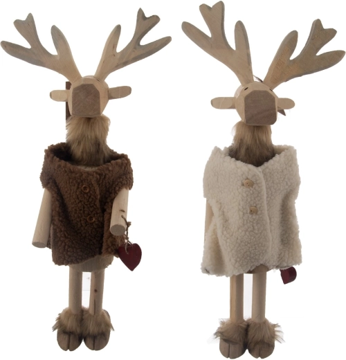 Decoratief rendier beige 62 cm