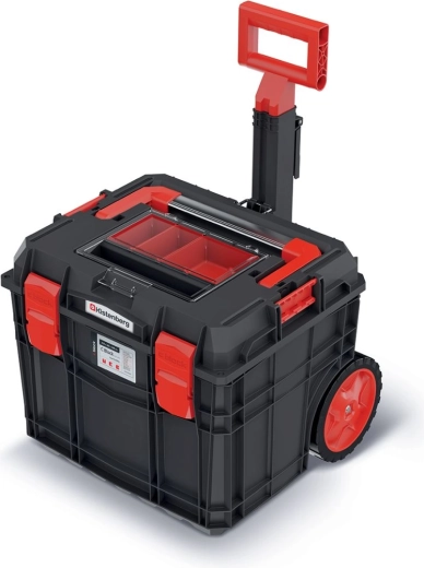 Caisse à outils roulante C Block Alu Log 45 × 38 × 38,8 cm – noire