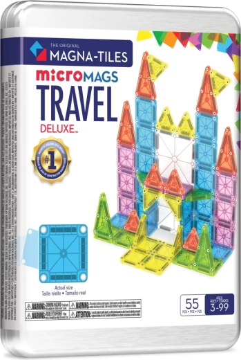Magna-Tiles Reise-Magnetbausteine microMAGS Travel Deluxe (55 Teile)
