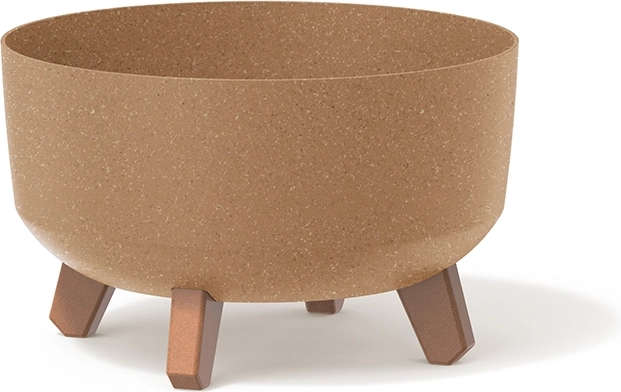 Cache-pot sur pieds Gracia Low Eco Wood 23,5 cm – naturo