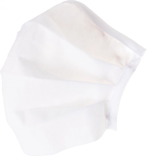 Nonwoven single-use mask with elastic band