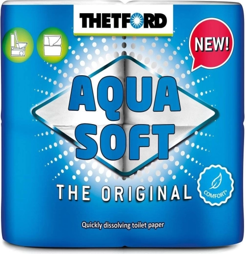Carta igienica per toilette da viaggio THETFORD Aqua Soft, 4 rotoli