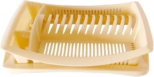 Scolapiatti con vassoio 47 × 38 cm, plastica, mix di colori