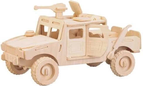 Woodcraft wooden 3D puzzle combat vehicle