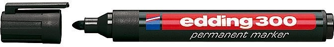 Pennarello industriale permanente edding 300 nero