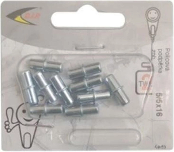 Møbelsupport 5/5 galvaniseret, 10 stk blister