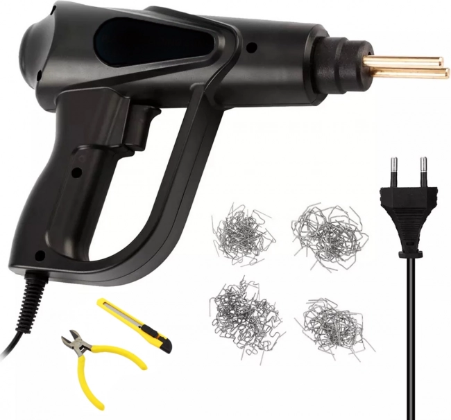 Soudeuse de plastique compacte avec LED et accessoires