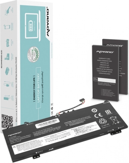 Batteria Movano per notebook Lenovo Yoga 530-14IKB (L17C4PB0, L17M4PB0) 5800 mAh 44 Wh