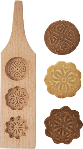 Emporte-pièce en bois avec empreinte – rond, variante 3