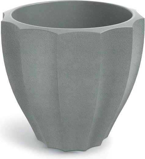 Cache-pot Rona Rounde gris béton 40 × 40 × 36 cm