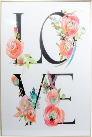LOVE Print 40 × 60 cm in Frame