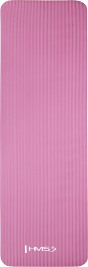 Pink yoga mat HMS YM07 made of NBR, 183 × 61 × 1.2 cm