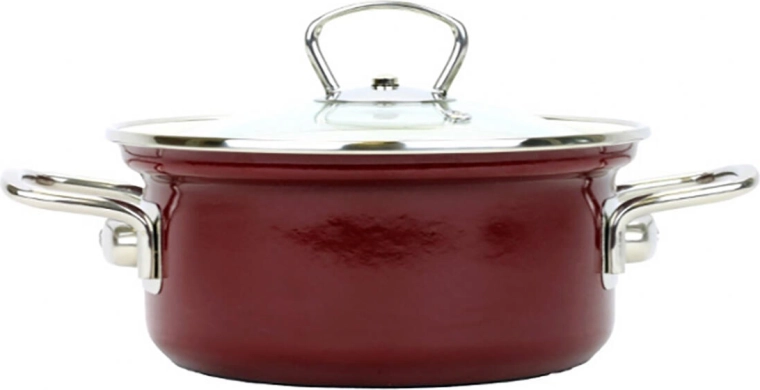 BELIS Eco‑Ceramic saucepan 16 cm with glass lid, 1.4 l