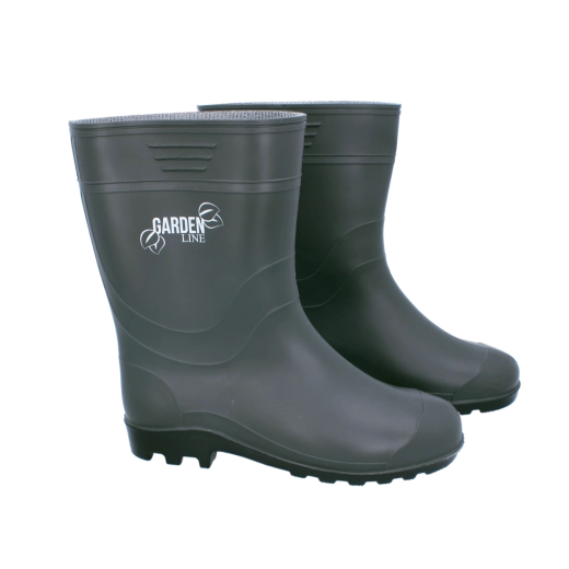 Bottes en PVC pour homme olive, taille 46