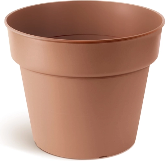 Pot de fleurs en plastique PLANTI 19,5 cm terracotta mat