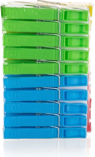 ECONOMY Plastic Clothes Pegs, mixed colors, 20 pcs