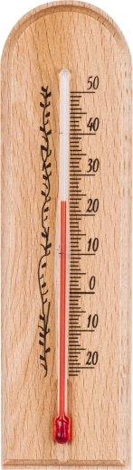 Vnitřní teploměr dřevěný 40 × 150 mm