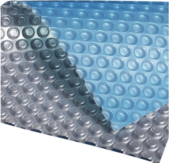 Bâche solaire bleu‑argentée pour piscines de 3 m de diamètre de surface