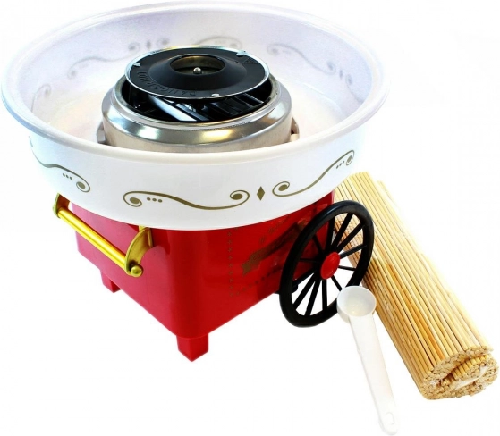 Retro maskine til at lave sød candyfloss rød