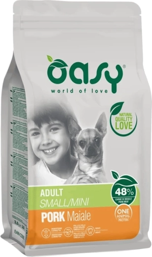 Oasy One Animal Protein Adult Small/Mini Pork 2.5 kg