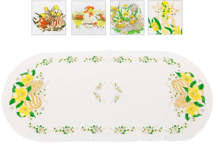 Chemin de table décoratif de Pâques 50×100 cm – rose