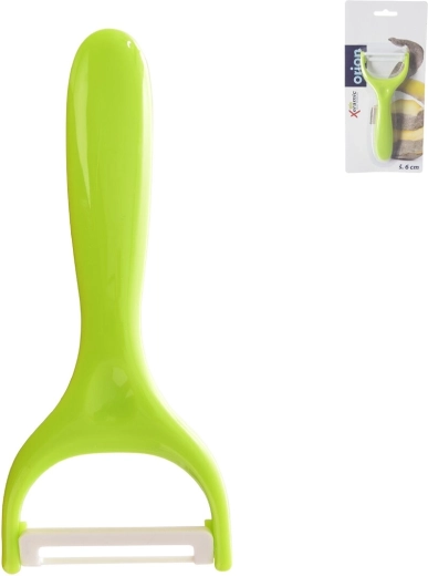 Pelapatate da cucina in ceramica con manico in plastica (UH) – mix di colori