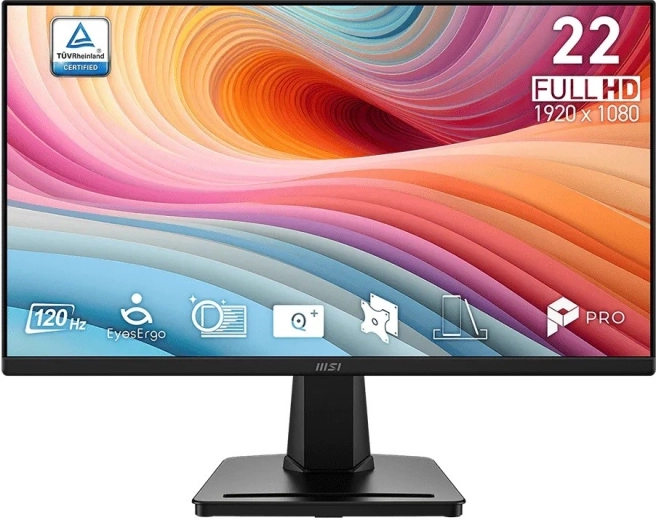 Monitor MSI PRO MP225 E12VL 21,45" FHD 120 Hz nero