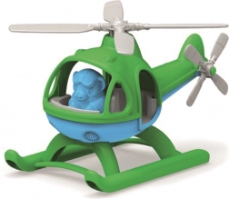 Green Toys helicopter with bear pilot