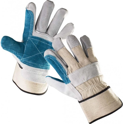 MAGPIE work gloves made of fabric and split cowhide