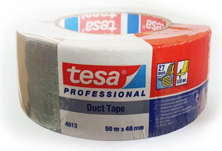 Universal fabric tape 48 mm × 50 m silver Tesa