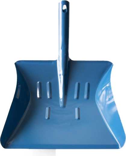 Dustpan made of painted sheet steel