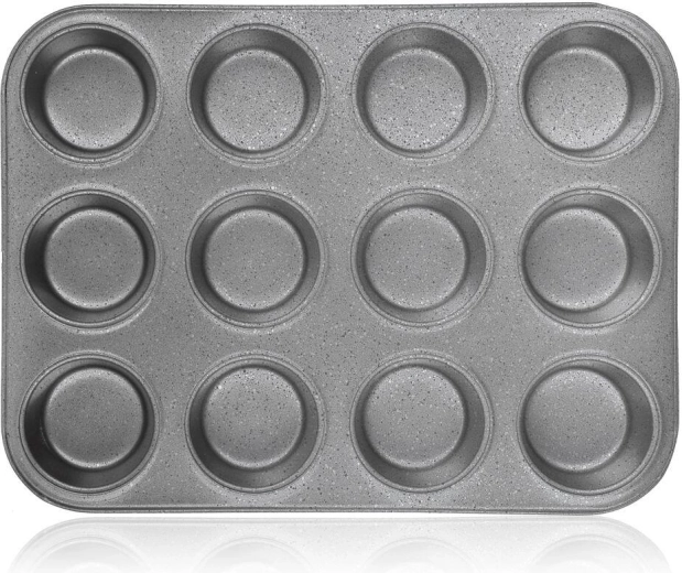Stampo per muffin GRANITE con rivestimento antiaderente, 12 pezzi