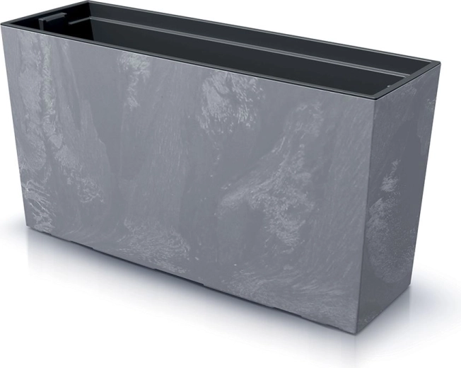 Žardinijera s uloškom URBI Case Beton Effect M, 77 cm, marengo