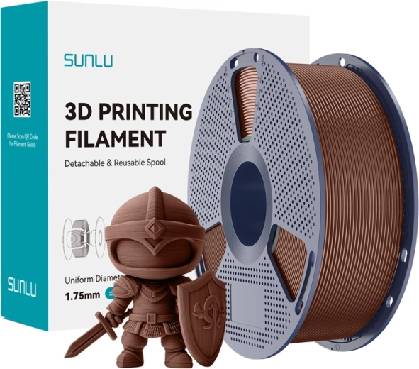 Sunlu PLA+ filament 1.75 mm – chocolate