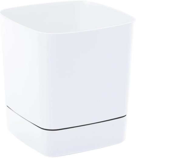 Cache-pot avec soucoupe Clima 300 × 300 mm blanc