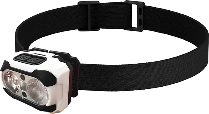 Stirnlampe SUPERFIRE HE10 mit USB‑C, 550 lm, Dual‑LED und rotem Licht