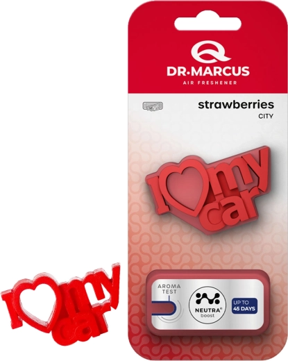 Dr. Marcus City I Love My Car fragole – deodorante per auto