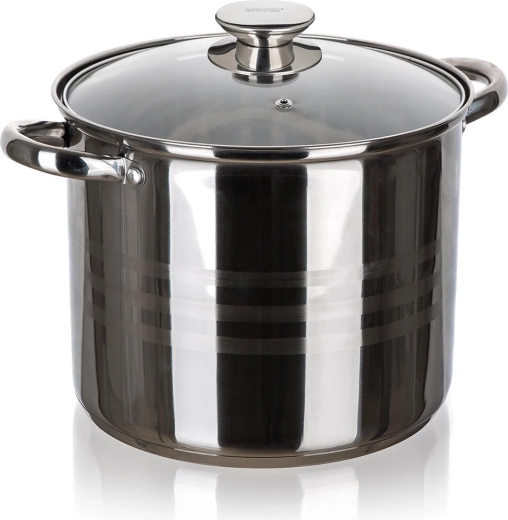 Stainless Steel Pot LIVING 24 cm with Glass Lid, 9 l