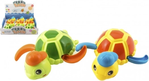 Floating wind-up water turtle, plastic toy 12 cm