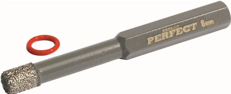 Punta diamantata per piastrelle 10 mm con gambo esagonale STALCO