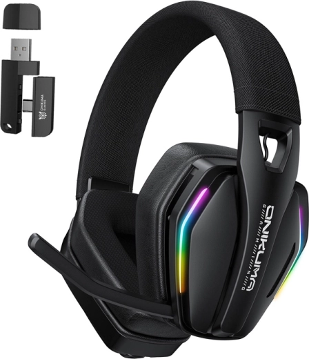 Onikuma GT826 Wireless Gaming Headset Black