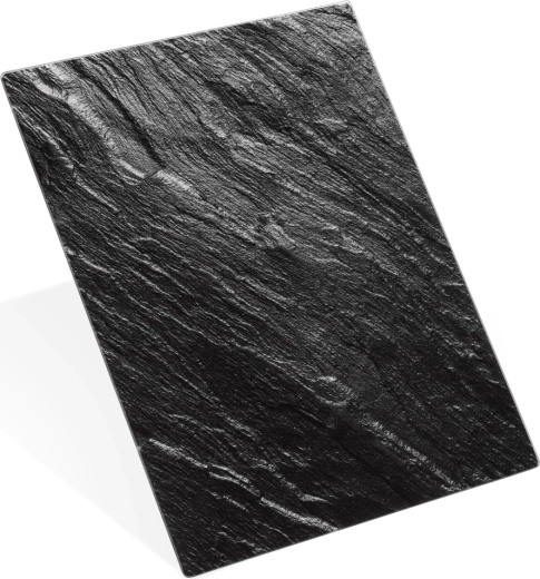 Vilde glazen snijplank zwart marmer 40 × 30 cm