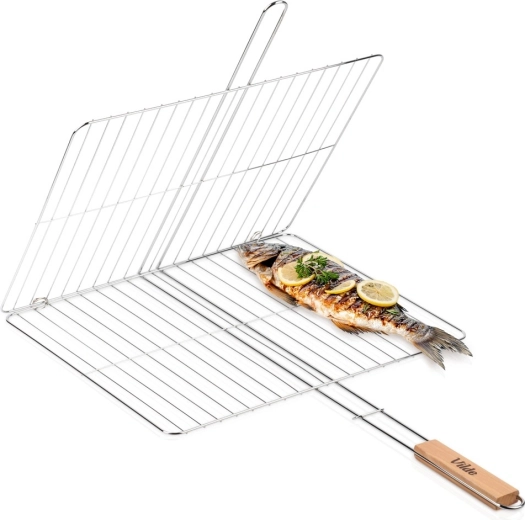 Vilde double-sided grilling basket for meat and fish 46 × 37 cm
