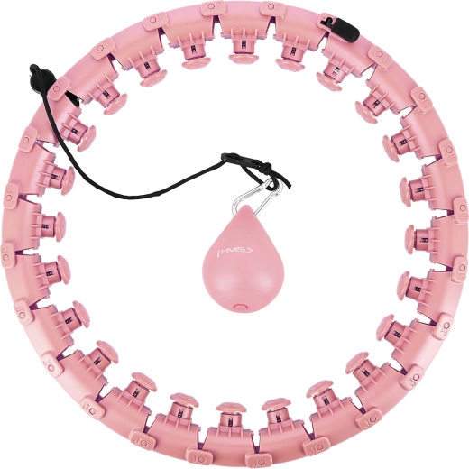 Massage smart hula hoop with weight, pink