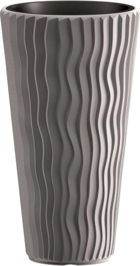 Sadilica Prosperplast Sandy Slim, sivi kamen, 37 l